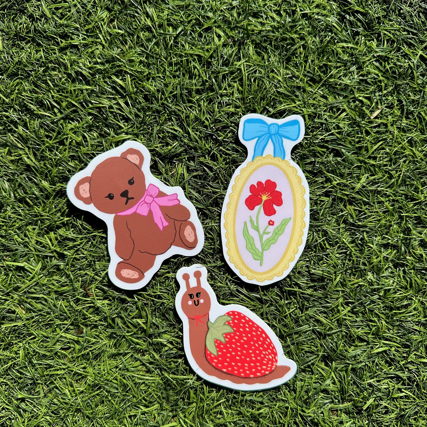 Framed Flower Sticker | Water Bottle & Laptop Sticker