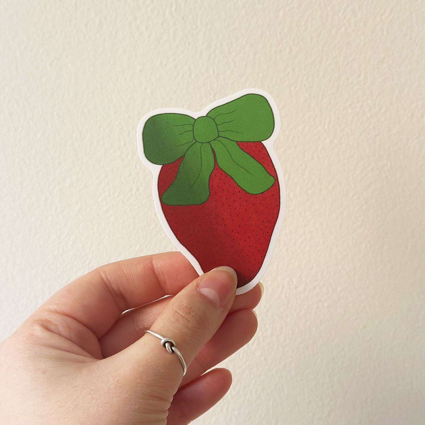 Strawberry Bow Sticker