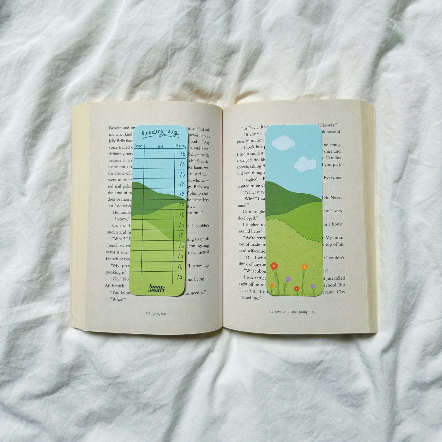 Fields Reading Log Bookmark | Bookmarks