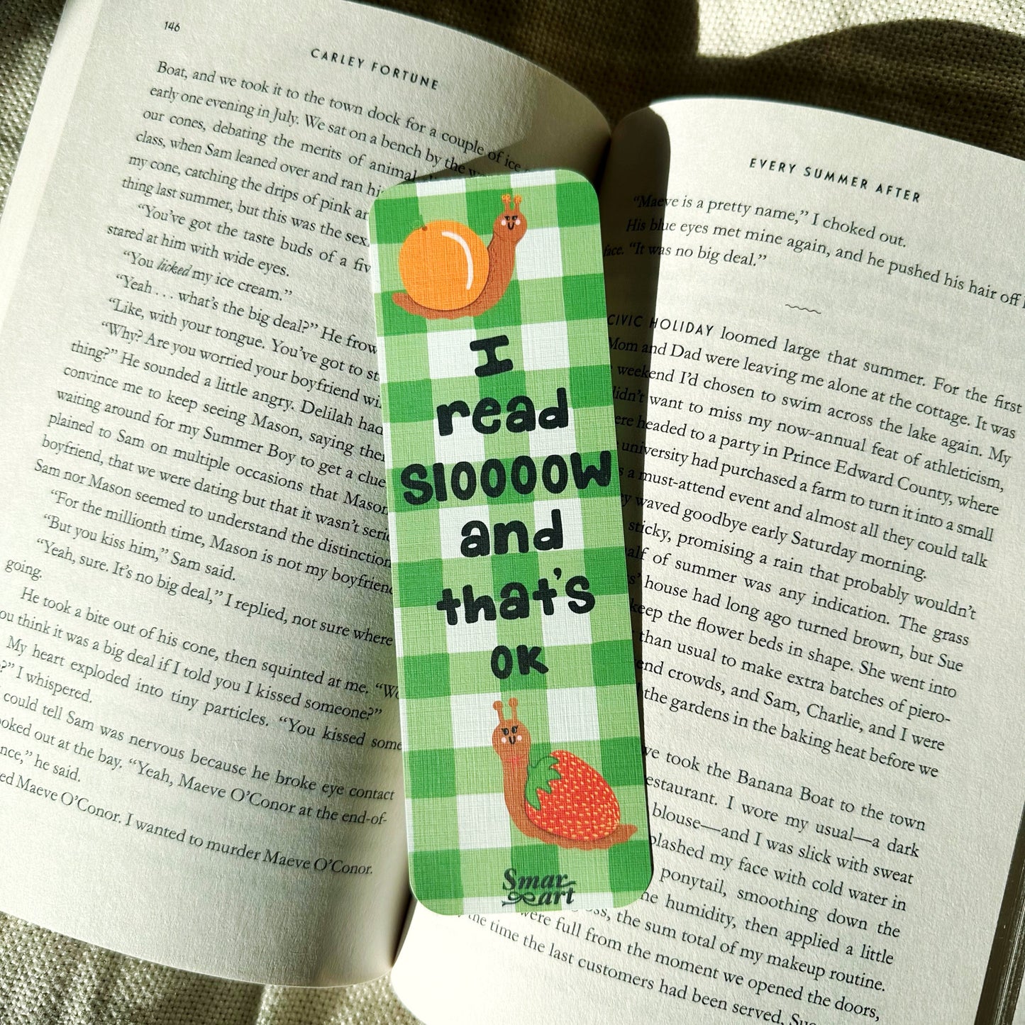 Snail Bookmark | Slow Reader Bookmark | Bookmarks