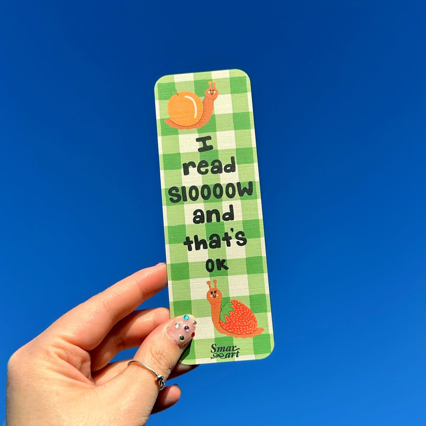Snail Bookmark | Slow Reader Bookmark | Bookmarks
