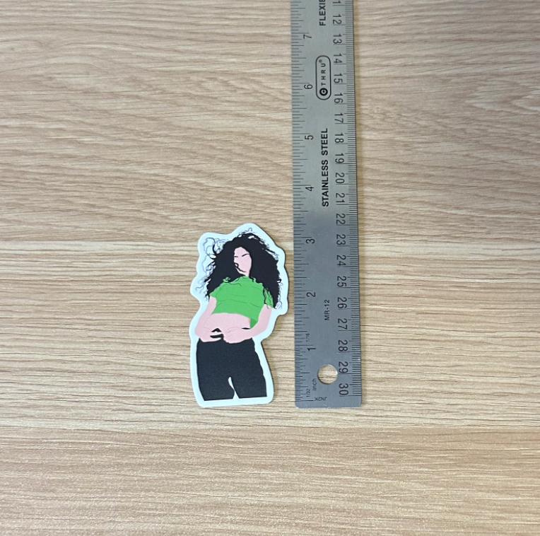 Charli XCX Sticker | Water Bottle & Laptop Sticker