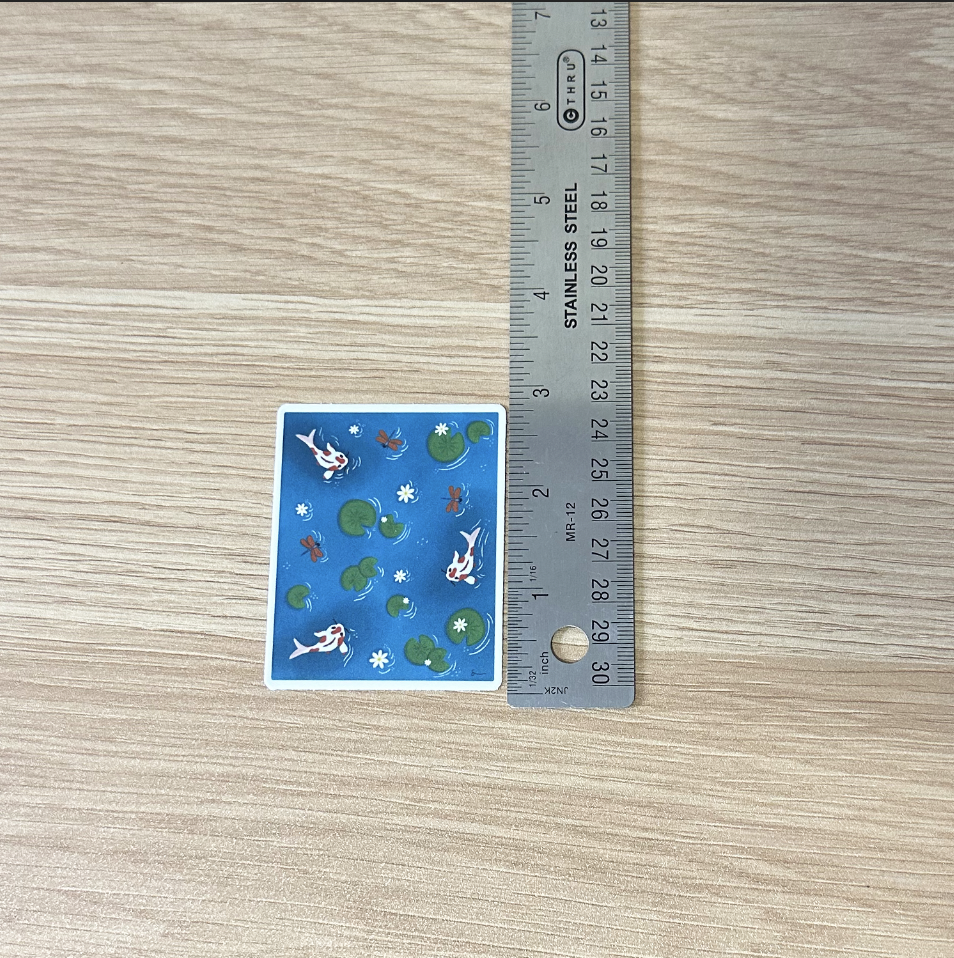 Koi Fish Sticker | Water Bottle & Laptop Sticker