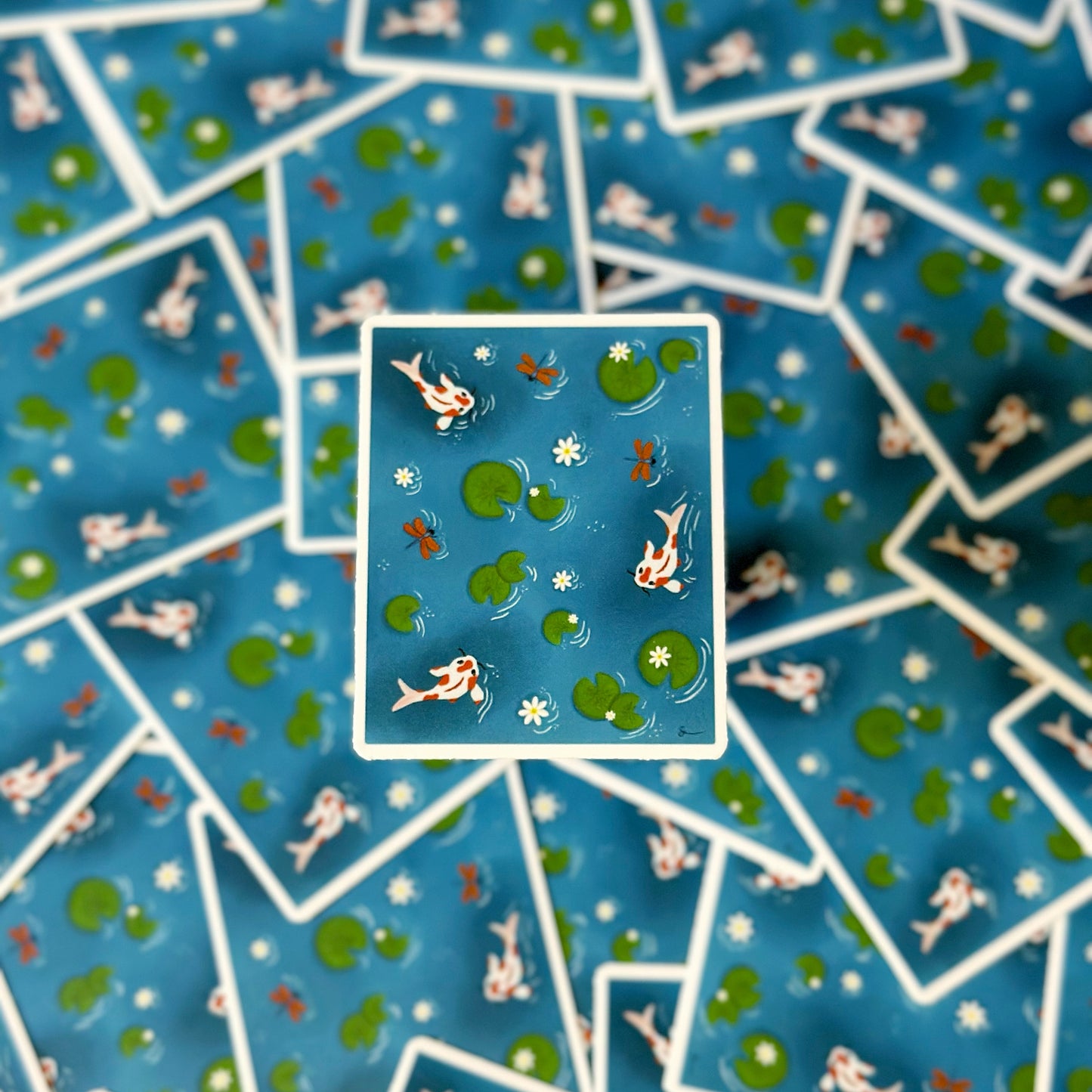 Koi Fish Sticker | Water Bottle & Laptop Sticker