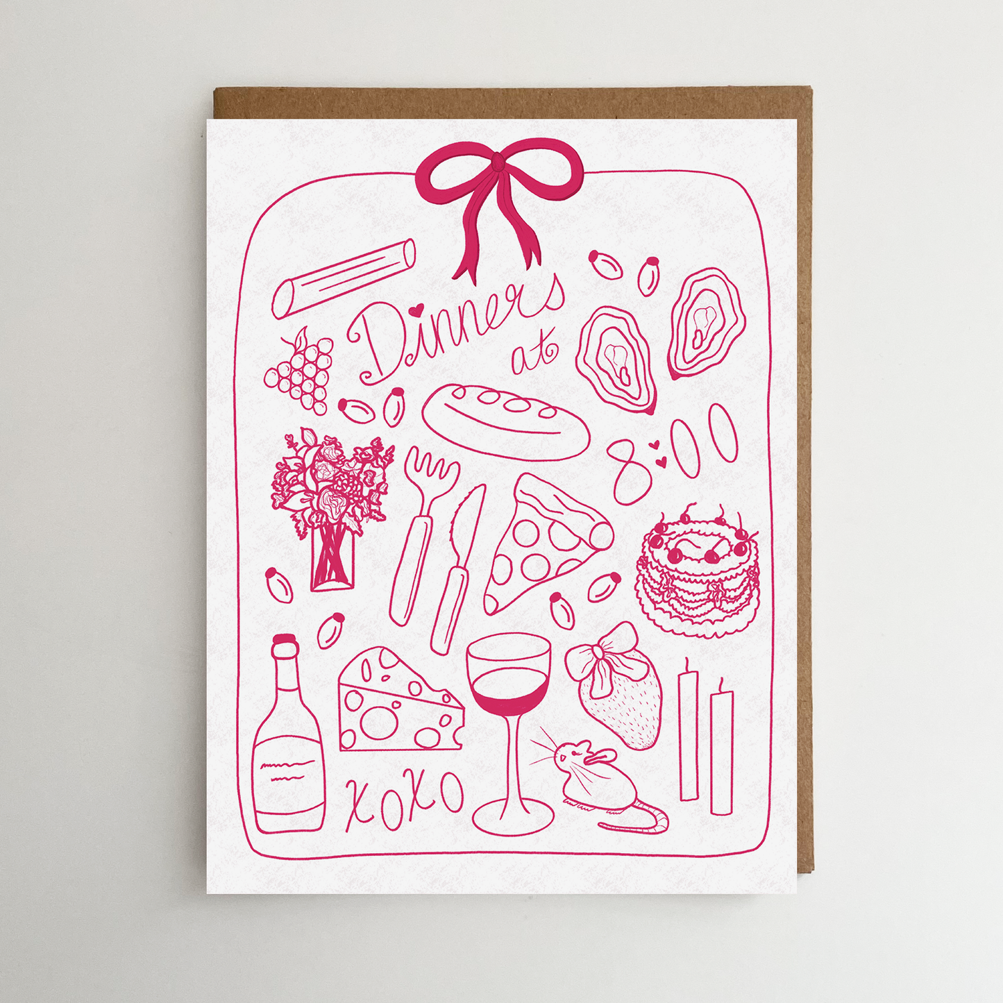 Girl Dinner Card | Any Occasion Card | Birthday Card