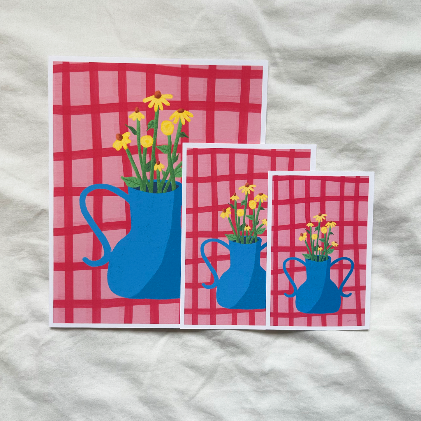 Picnic Flowers Print | Wall Decor