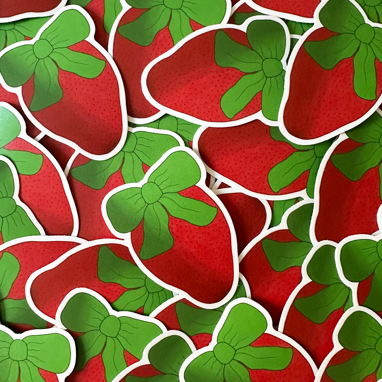 Strawberry Bow Sticker