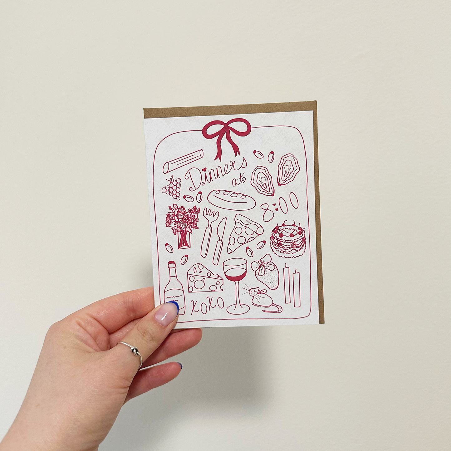 Girl Dinner Card | Any Occasion Card | Birthday Card