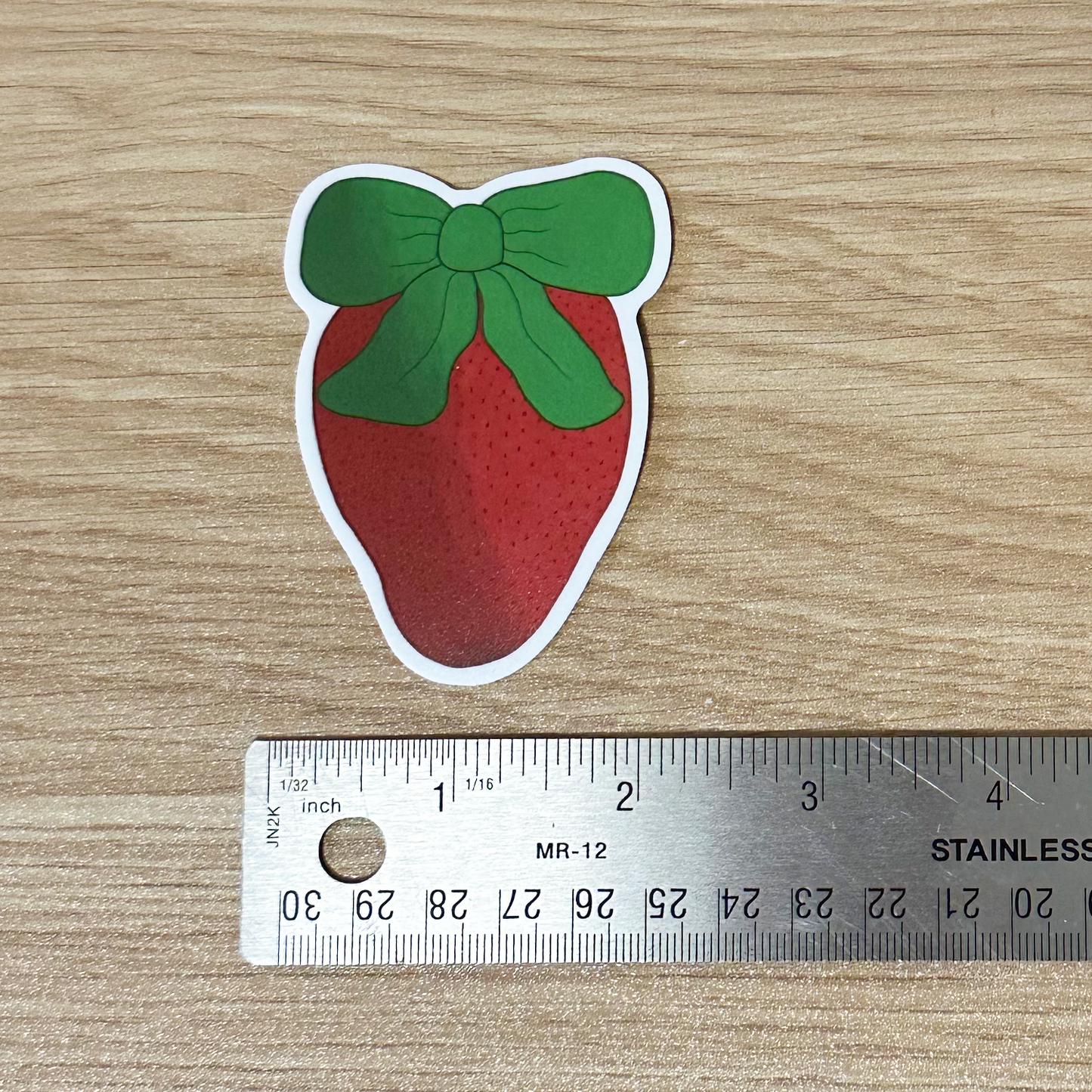 Strawberry Bow Sticker