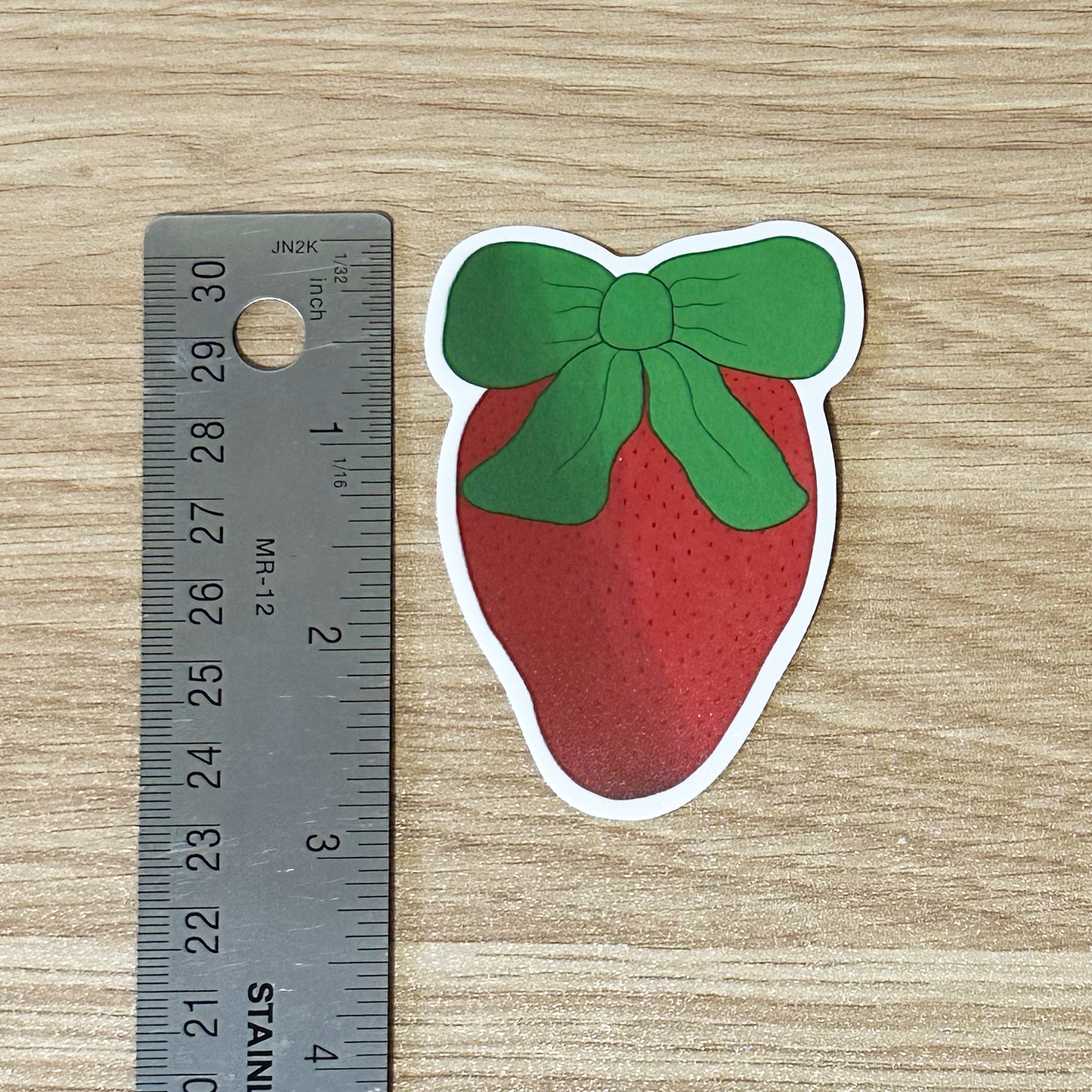 Strawberry Bow Sticker