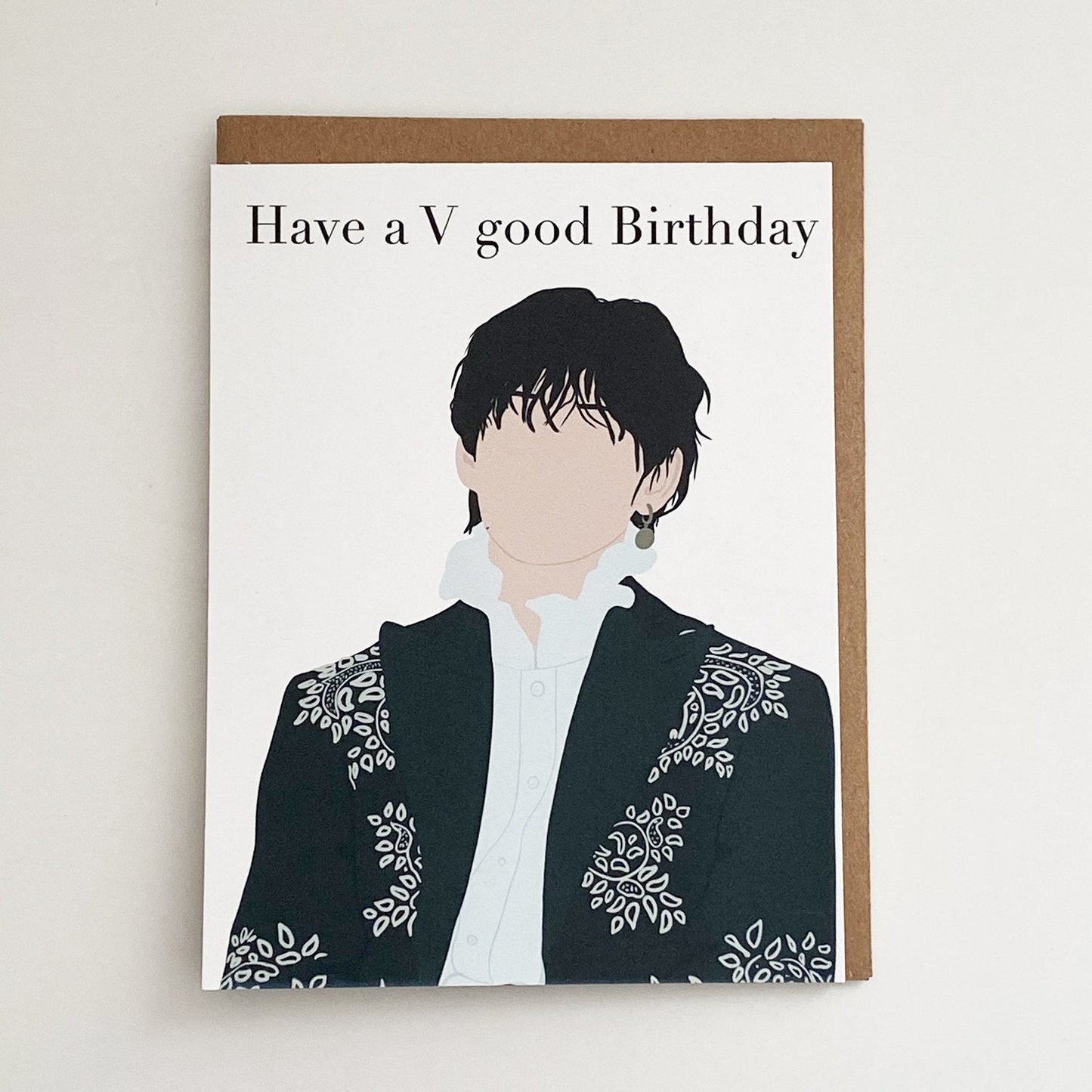 V BTS Birthday Card