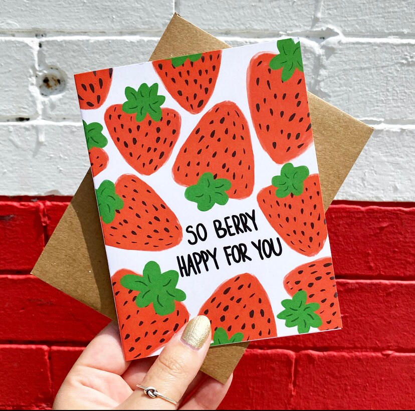 So Berry Happy For you Card
