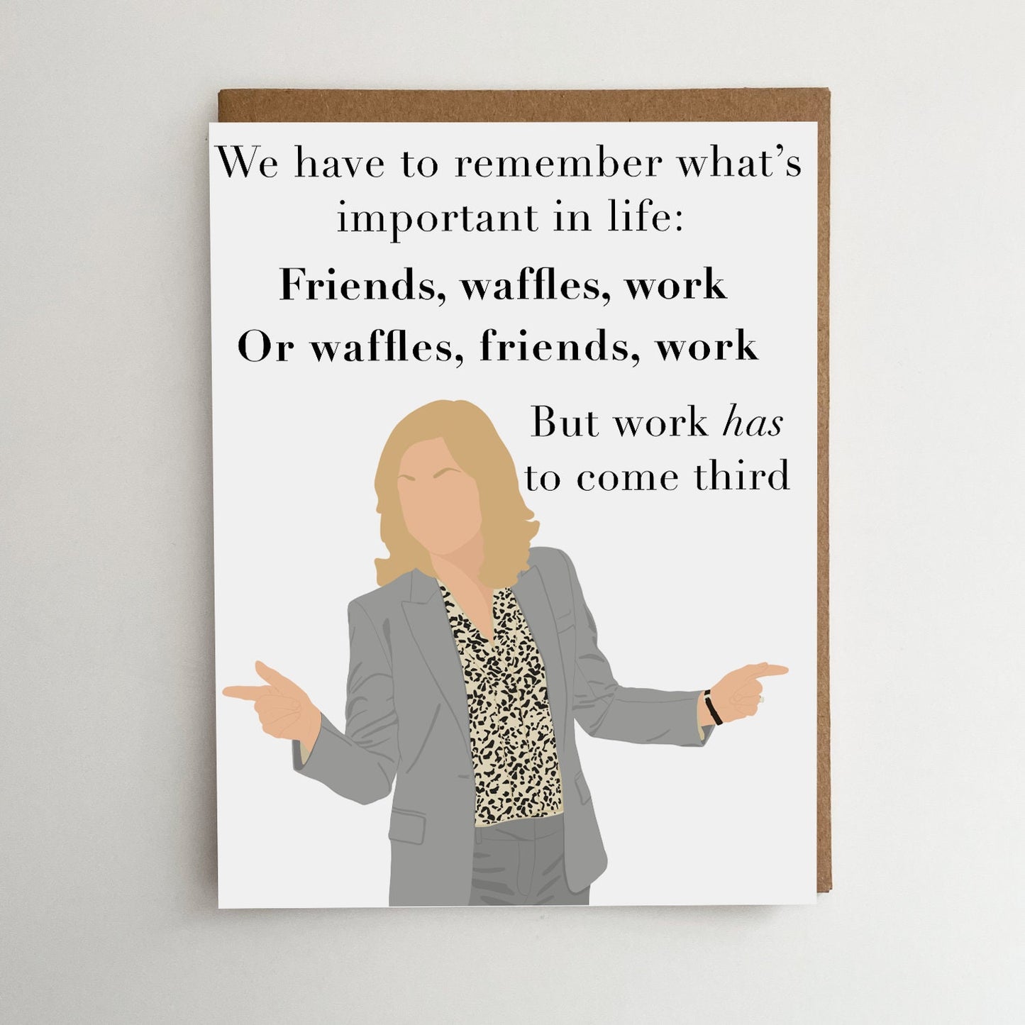 Parks and Rec Leslie Knope Card