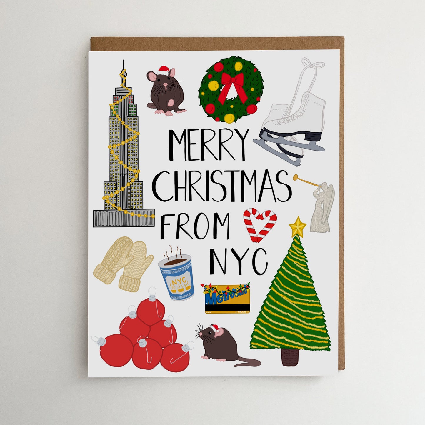 Merry Christmas from NYC Card