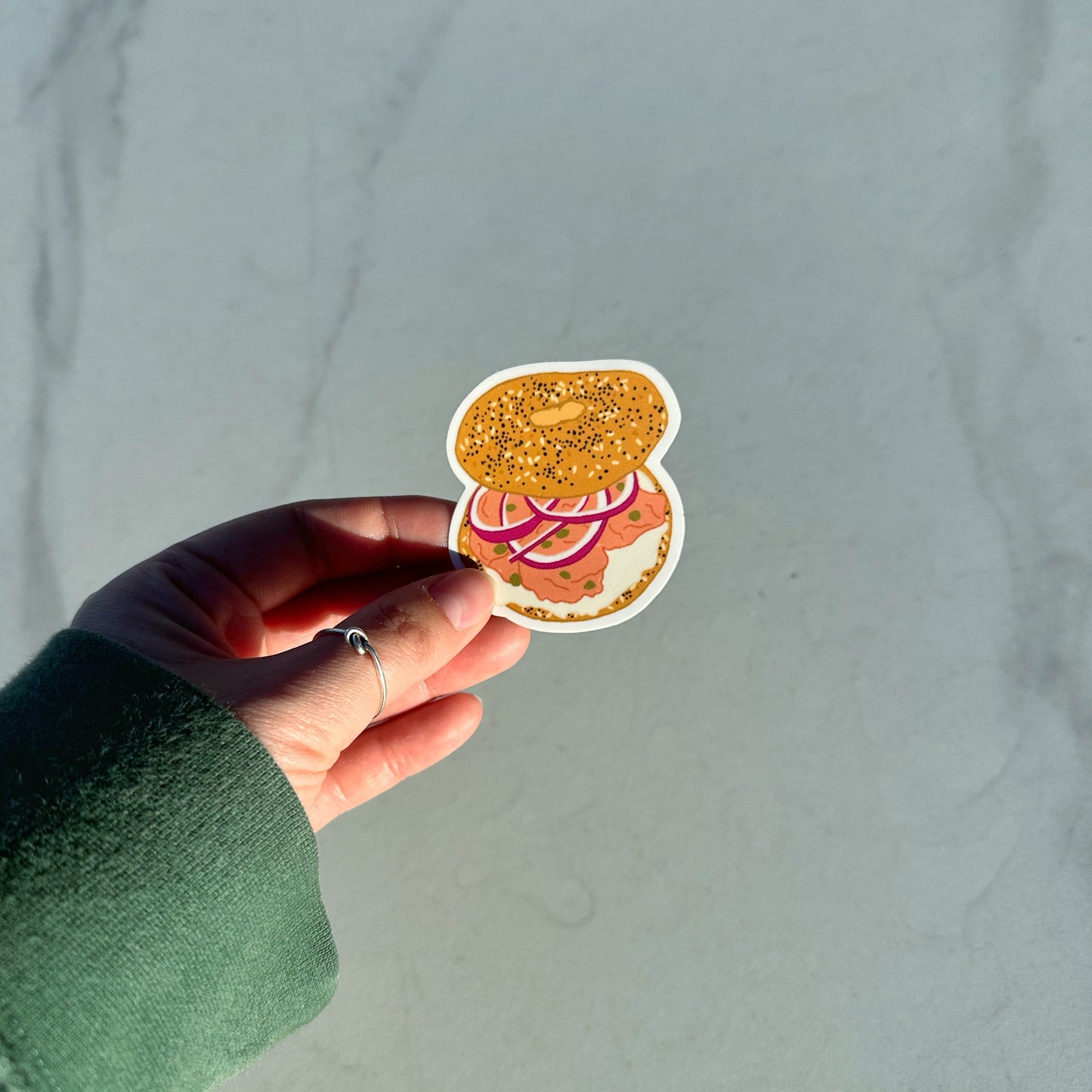 Bagel Sticker | Water Bottle & Laptop Sticker