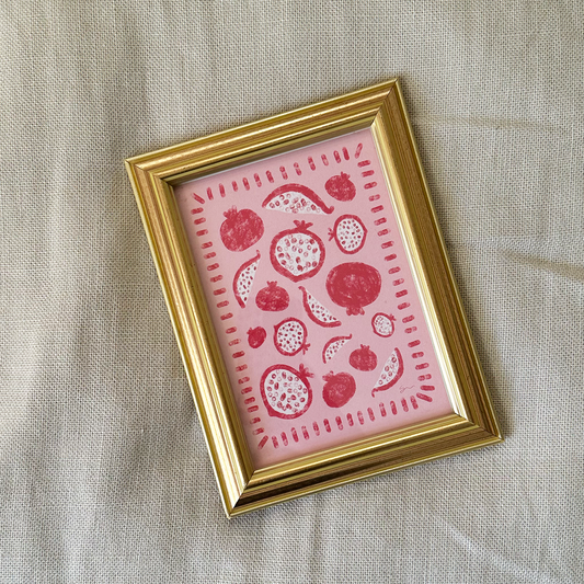 The Carmelle Print | Pomegranate Art Print | Wall Decor