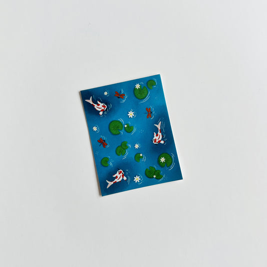 Koi Fish Sticker | Water Bottle & Laptop Sticker