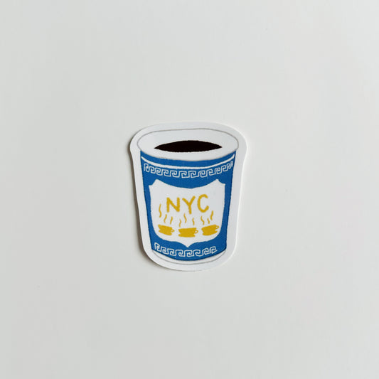 NYC Coffee Cup Sticker