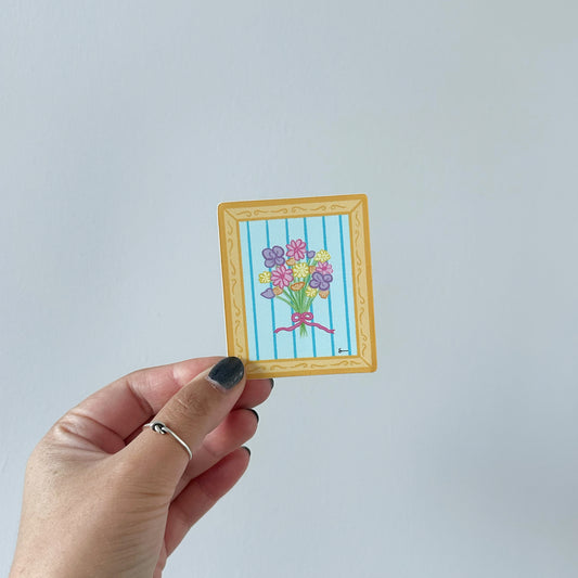 Framed Bouquet Sticker
