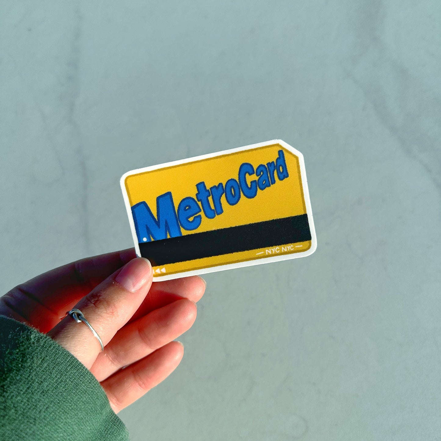 Metro Card Sticker | Water Bottle & Laptop Sticker