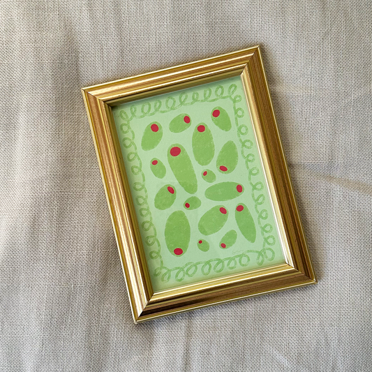 The Yahmina Print | Olive Art Print |  Wall Decor