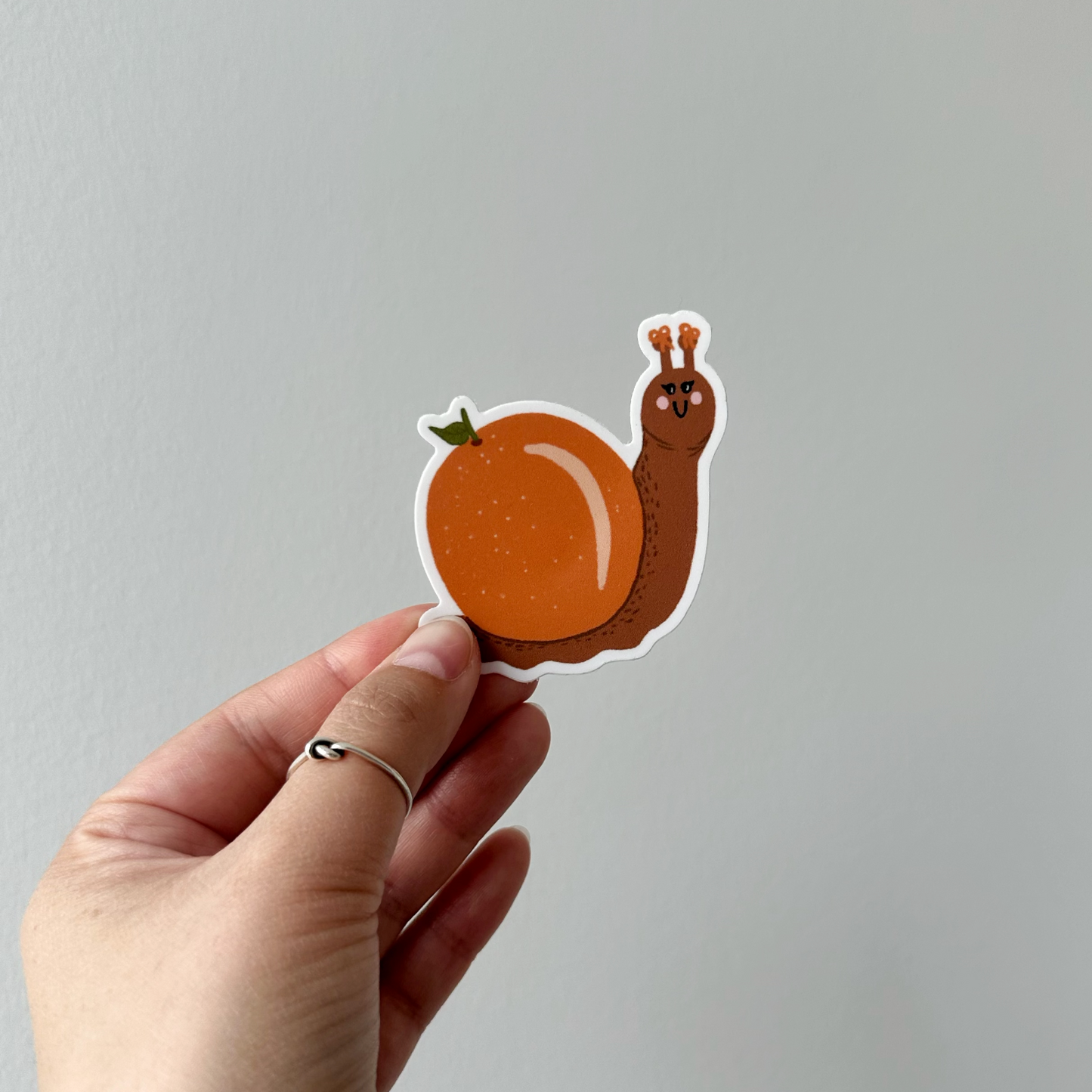 Orange Snail Sticker