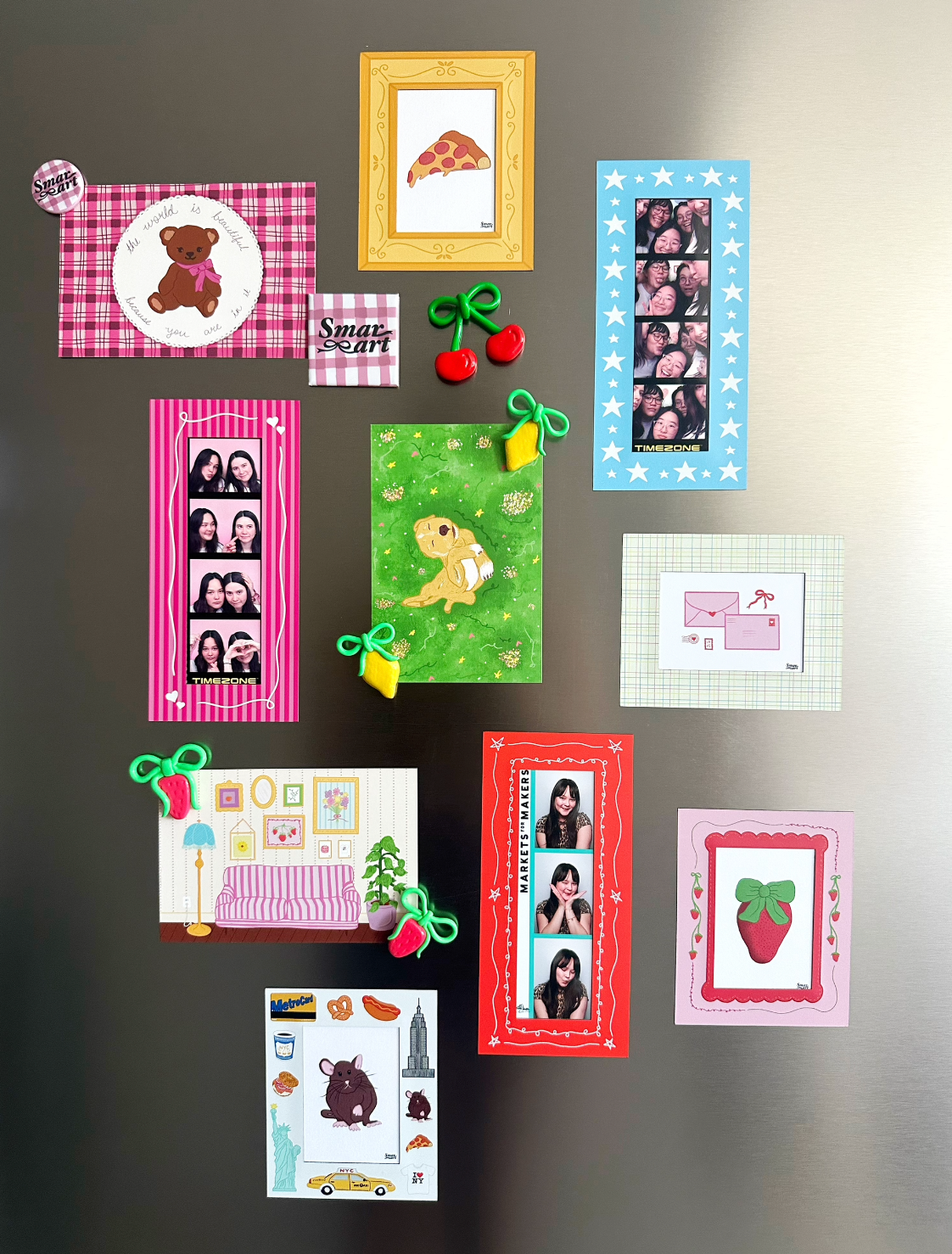 Red Stars Magnetic Frame