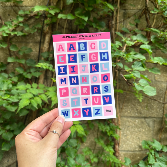 Alphabet Sticker Sheet