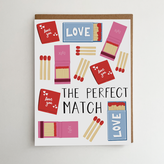 Matchbook Greeting Card | Perfect Match Card