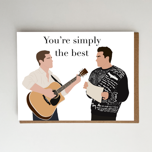 Simply the Best Card | Schitt's Creek Card