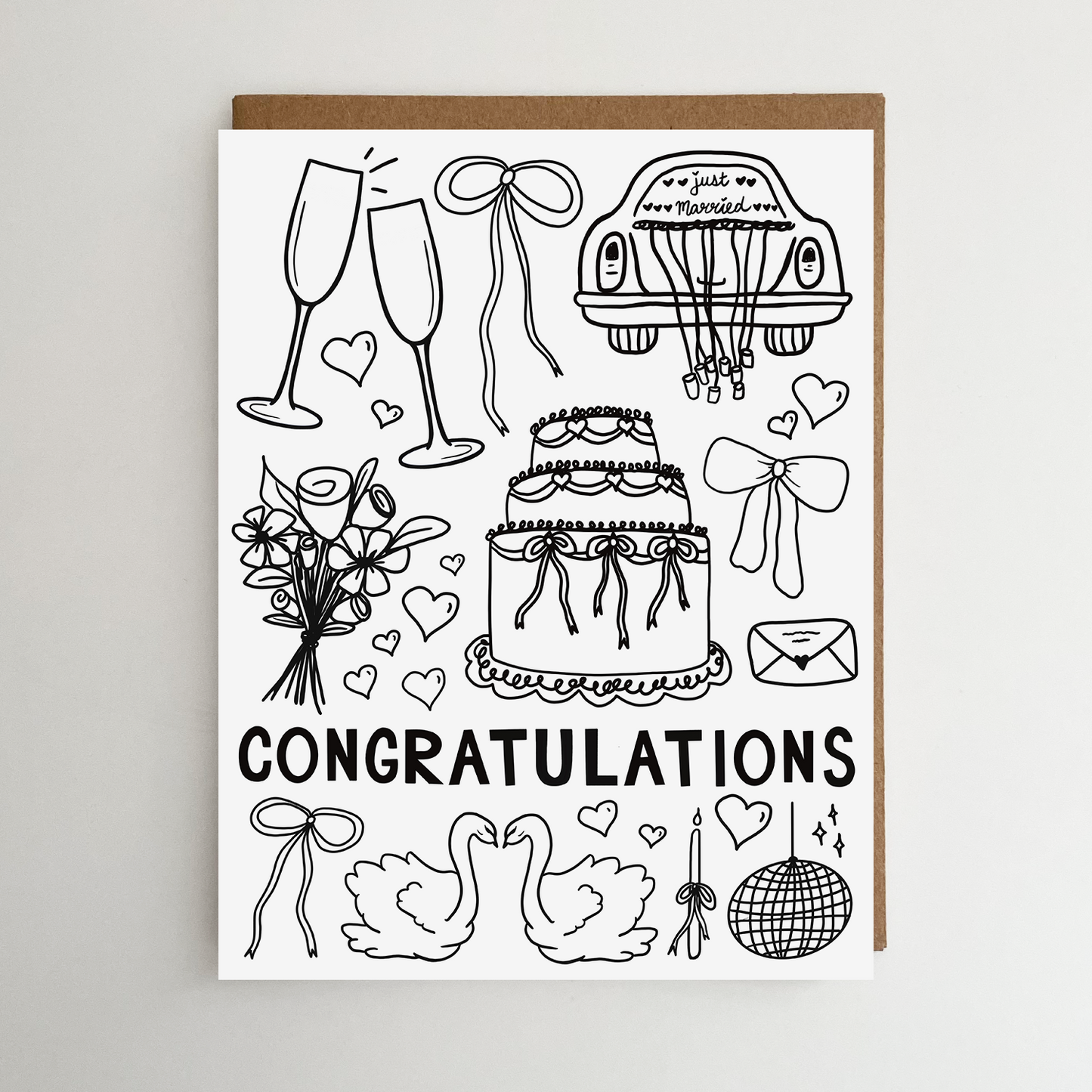 Wedding Congratulations Card | Wedding Greeting Card