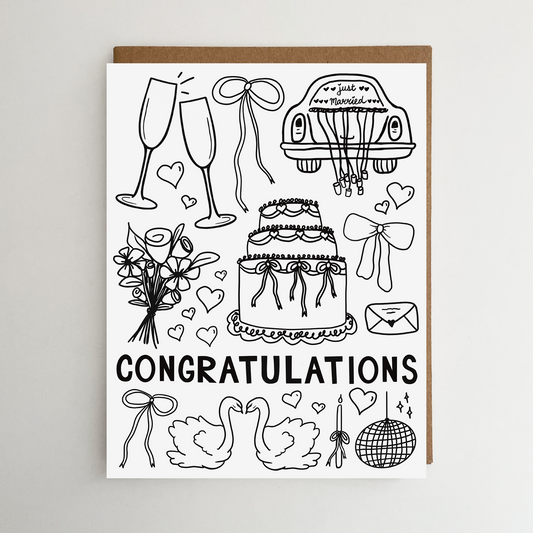 Wedding Congratulations Card | Wedding Greeting Card