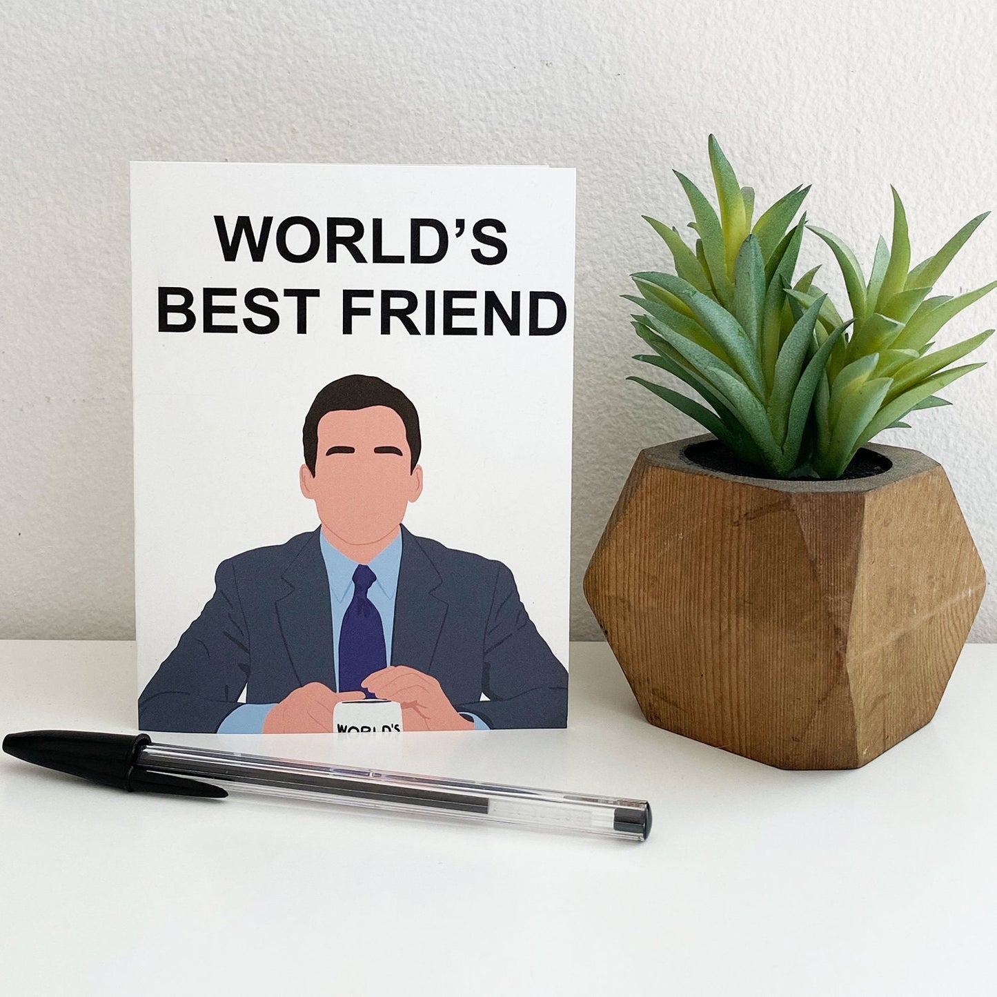Michael Scott The Office Card