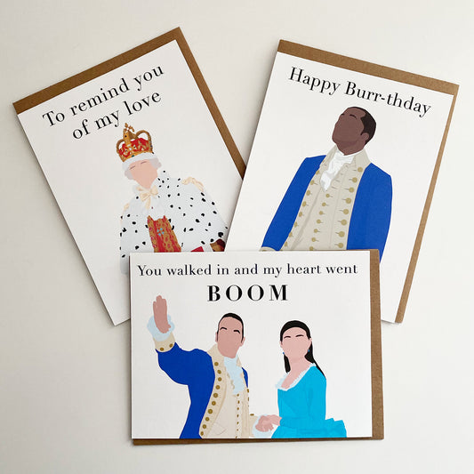 Pack of 3 Hamilton Cards