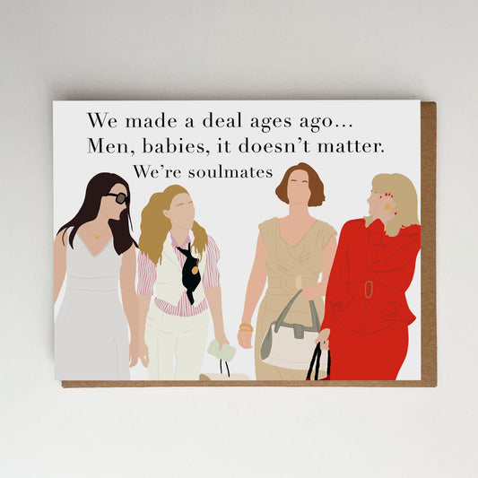 Sex & the City Soulmates Greeting Card
