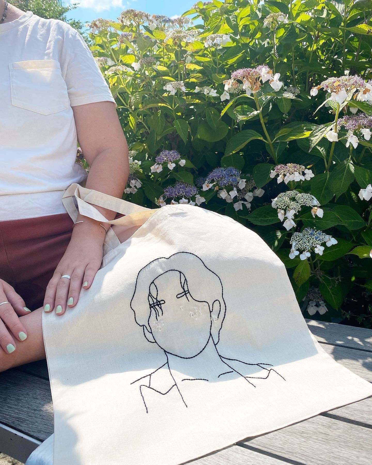 Tae Hand Embroidered Tote
