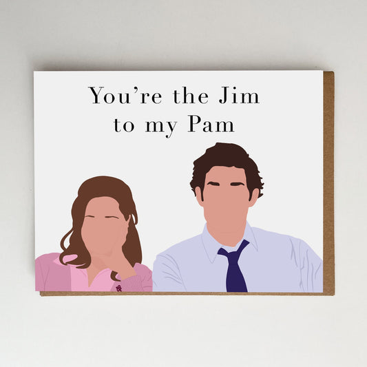 The Office Pam & Jim Card