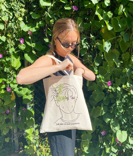 The Art of Namjooning Hand Embroidered Tote Bag