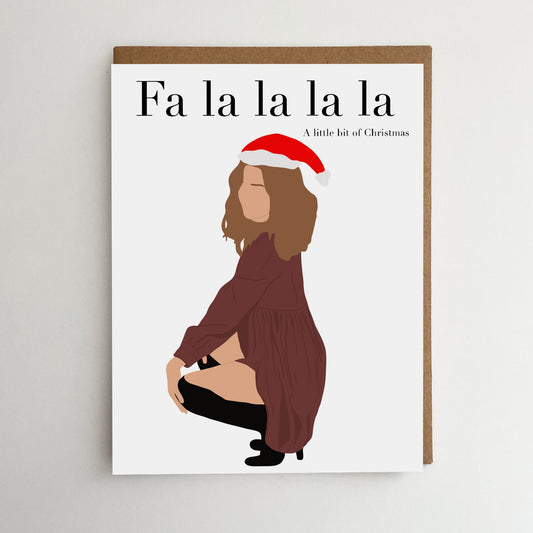 Fa la la a little bit Alexis Card