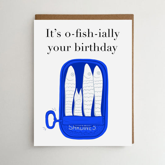It's O-fish-ially Your Birthday Card