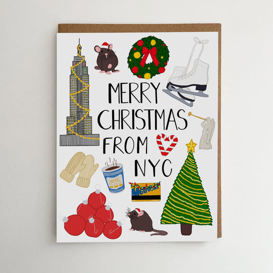 Merry Christmas from NYC Card
